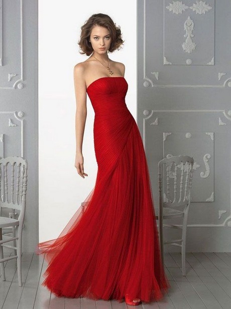 Rode jurken lang