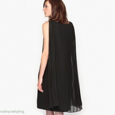 Zwarte halflange jurk