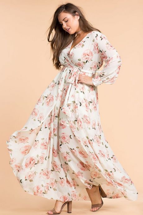 Plus size maxi jurk