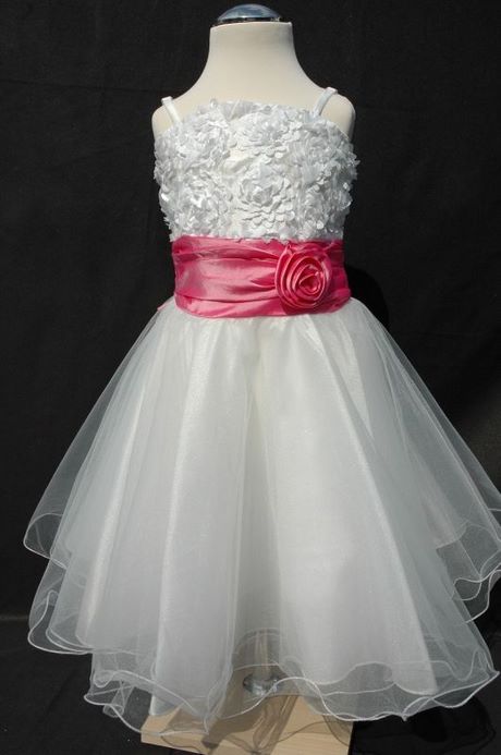 Wit roze jurk