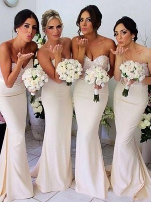 Bruidsmeisjes jurken pastel