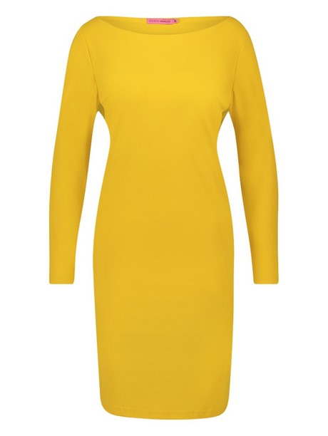 Oker gele jurk