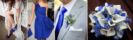 Bruiloft jurk blauw