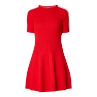 Rode tricot jurk