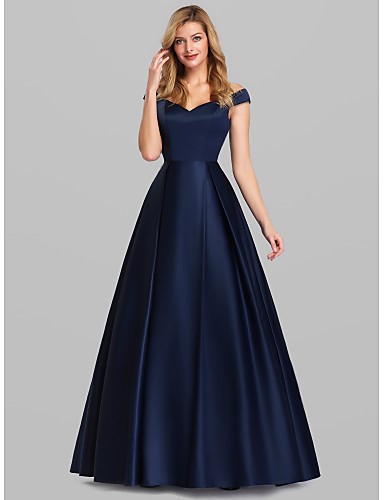 Velvet jurk blauw