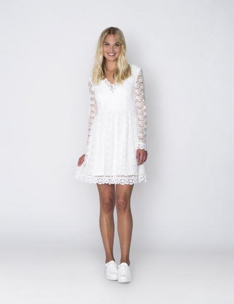 Witte lace jurk