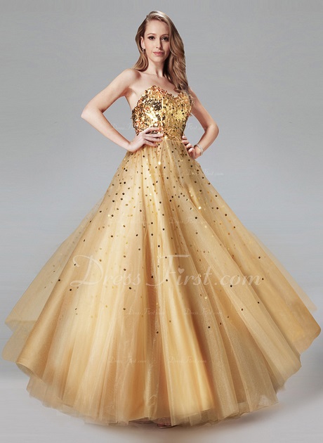 Gala jurk goud