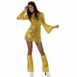 Gouden glitterjurk carnaval