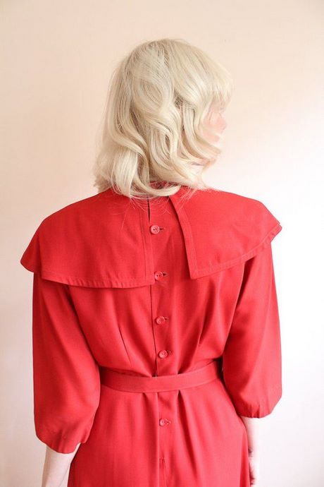 Rode vintage jurk