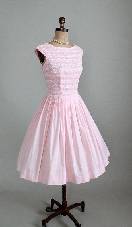 Roze vintage jurk