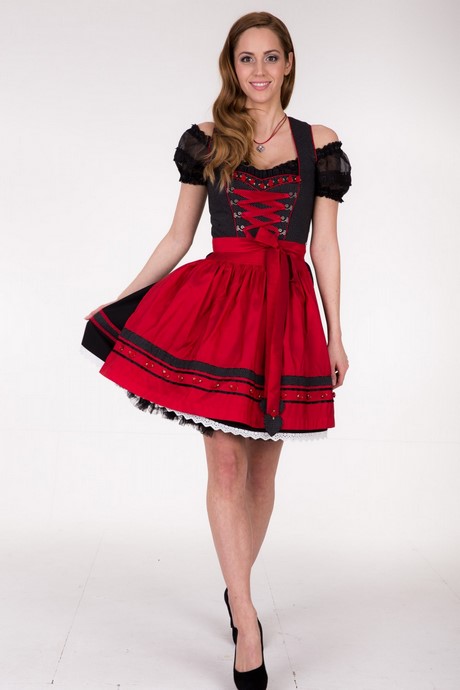 Tiroler jurk rood