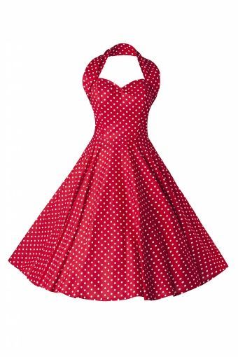 Vintage jurk rood