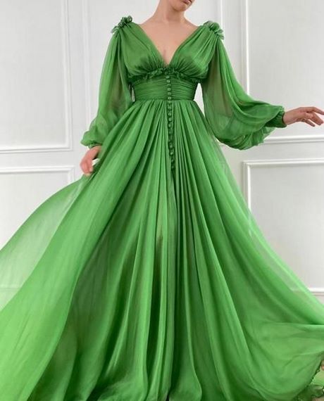 Kelly groene bruidsmeisjes jurken