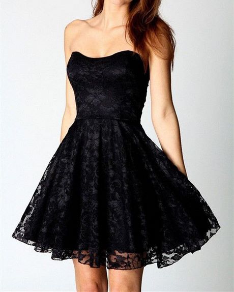 Korte zwarte prom jurken