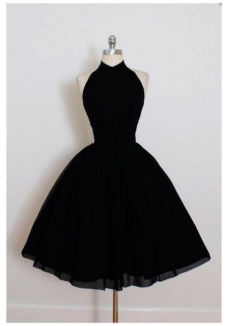 Korte zwarte prom jurken