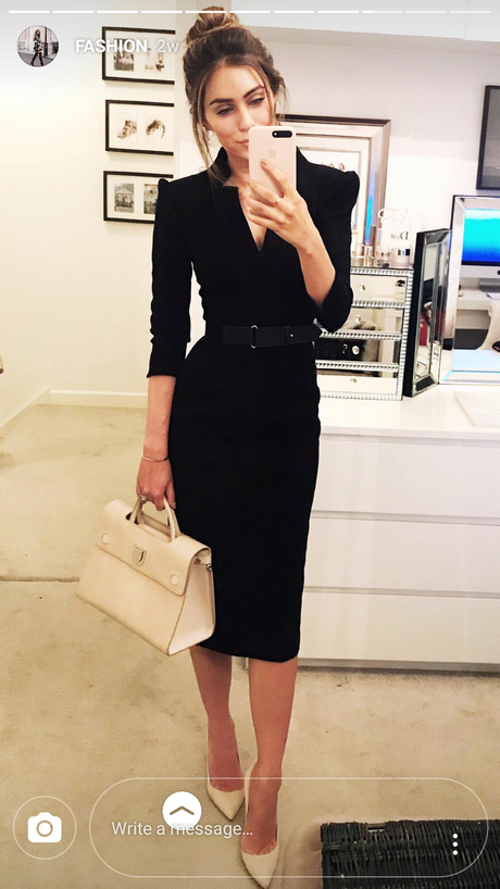 Zwarte jurk voor werk