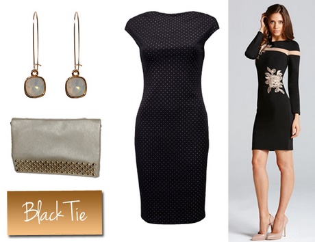 Black tie dresscode dames