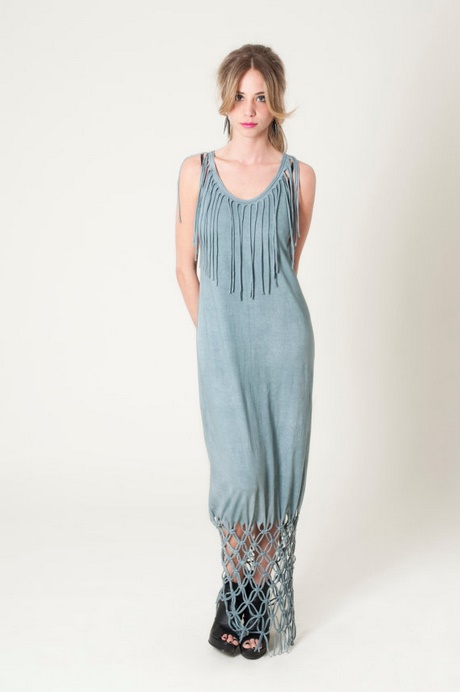 Grijze maxi dress