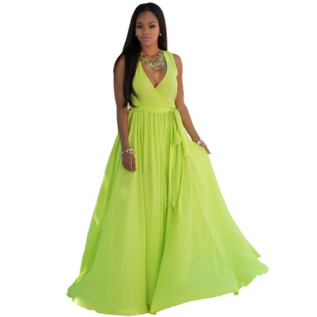 Groene maxi dress