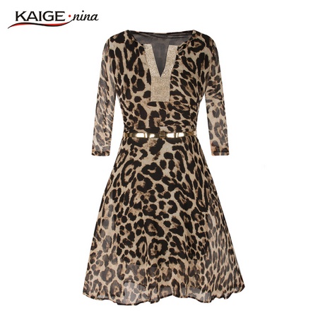 Leopard jurk