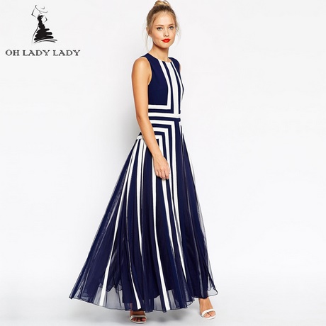 Maxi dress blauw