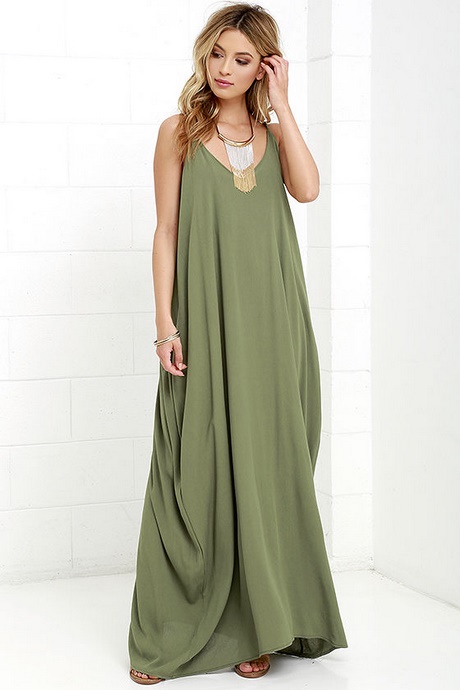 Maxi dress groen