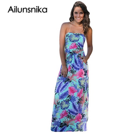 Maxi jurk strapless