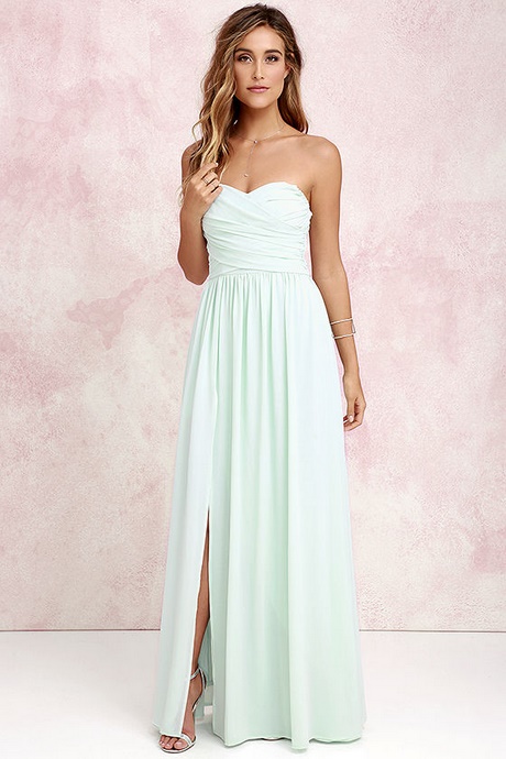 Strapless maxi dress