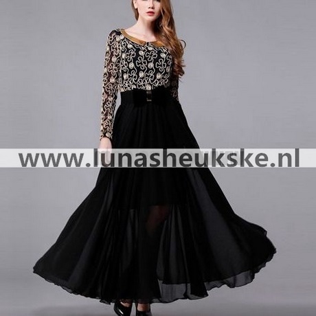 Zwarte lange jurken