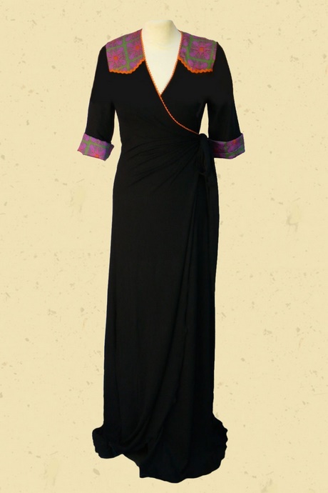 Zwarte maxi jurk