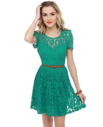 Groene strakke jurk