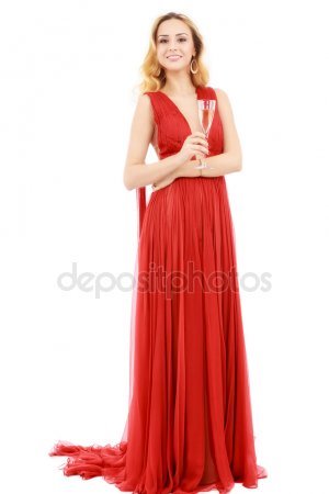 Rode jurk c&a
