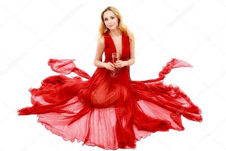 Rode jurk c&a