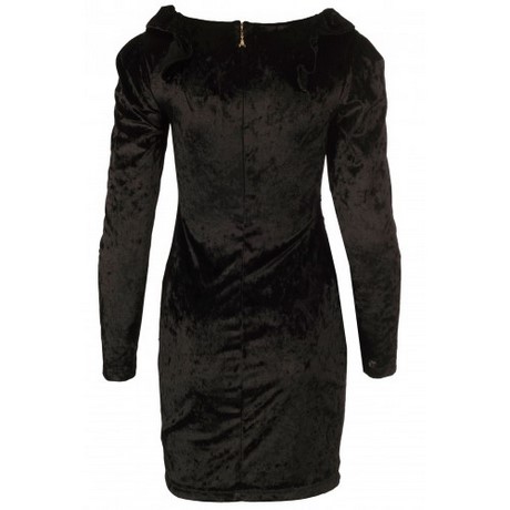 Zwarte velours jurk