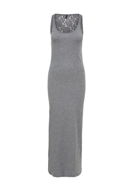 Lange jurk grijs
