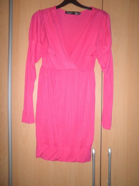 Roze jurk lange mouw