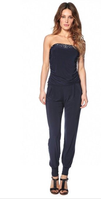 Blauwe jumpsuit