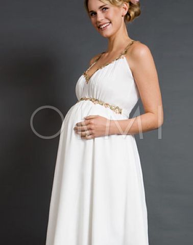 Witte jurk zwangerschap
