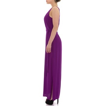 Lange paarse jurk