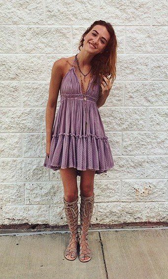 Boho chic jurk