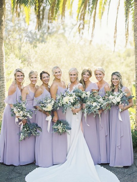 Bruidsmeisje jurken paars