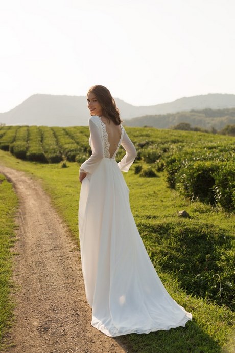 Eenvoudige bruid jurken