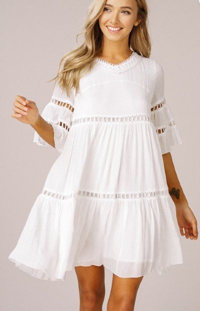 Womens witte jurk