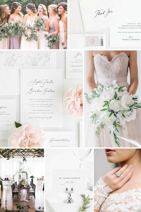 Witte en paarse trouwjurk