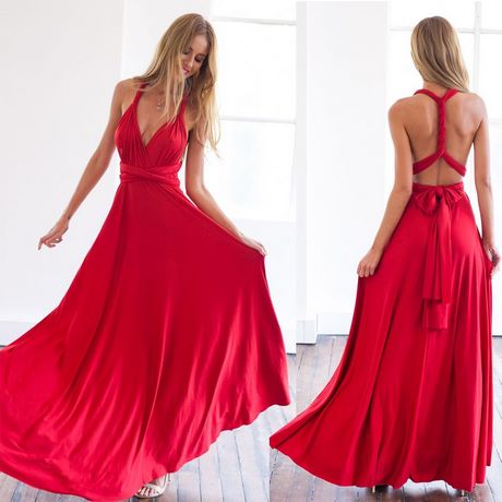 Bruidsmeisje jurk rood