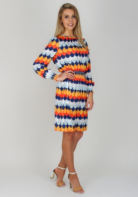 Jurk met retro print