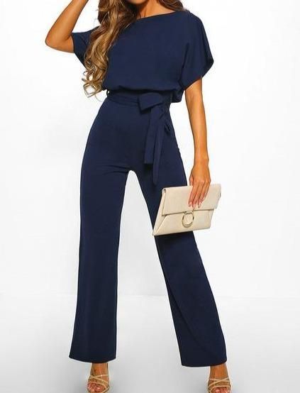 Chique jumpsuit blauw