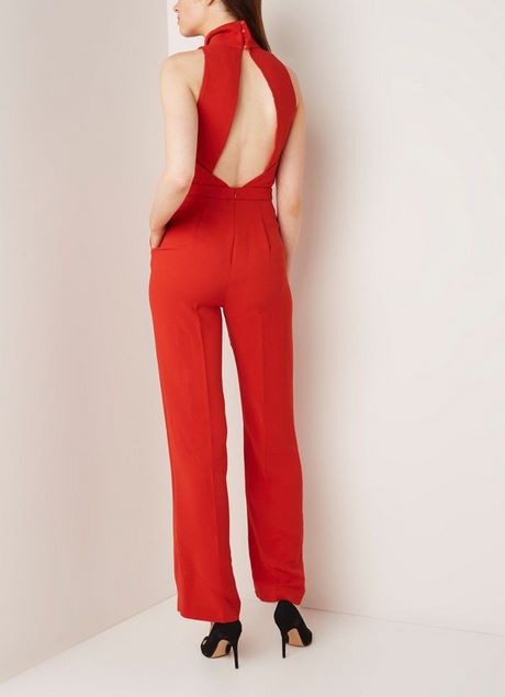 Korte jumpsuit open rug