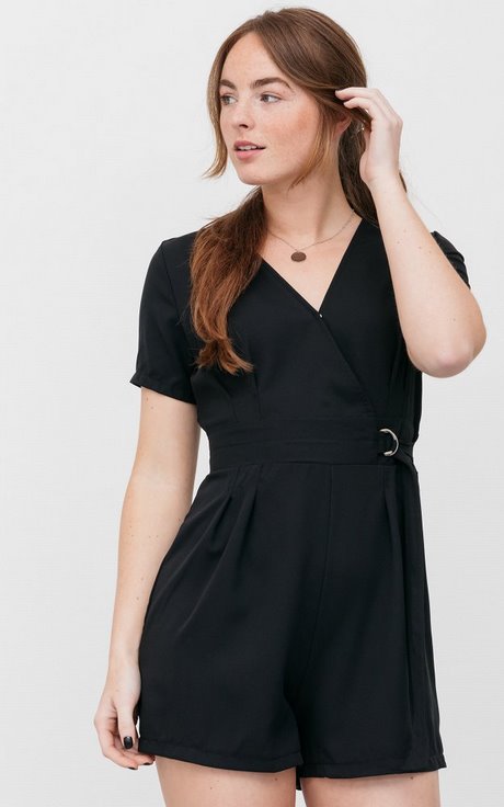 Korte jumpsuit zwart