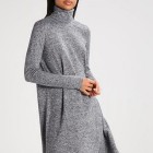 Gebreide jurk grijs